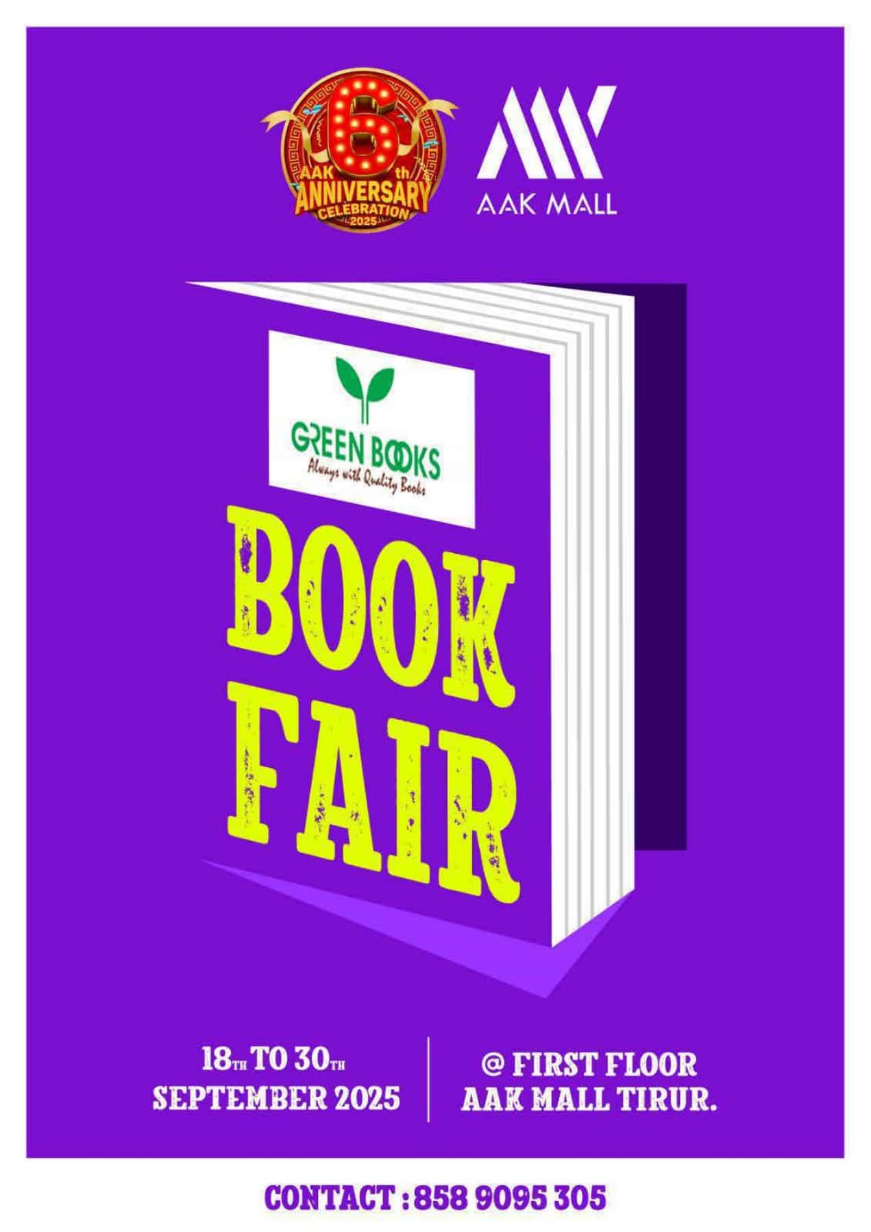 📚 GREEN BOOKS FAIR IS HERE! 📚 September 2025 | AAK Mall Tirur